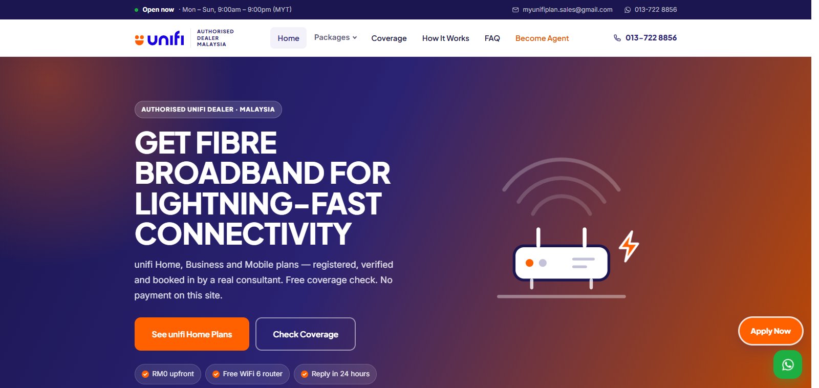 unifi Authorised Dealer Malaysia 网站
